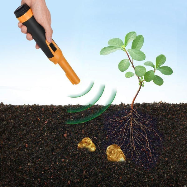 Waterproof Handheld Metal Detector With Lcd Display Orange Metal Detectors