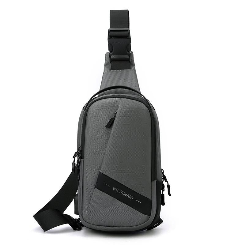 Oxford Cloth Chest Bag Shoulder Messenger Grey Bags