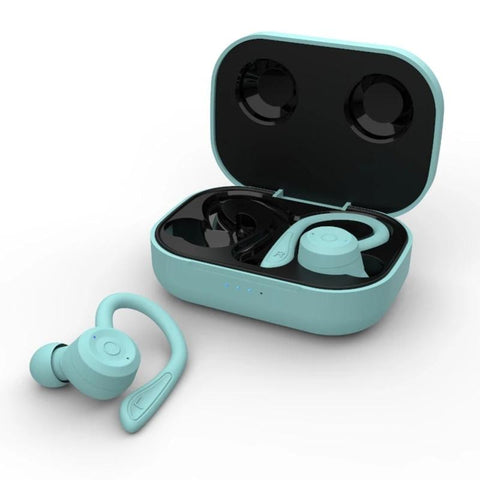 Waterproof T20 Tws Bluetooth Earphones With Charging Box And Noise Cancelling Hooks Earbuds