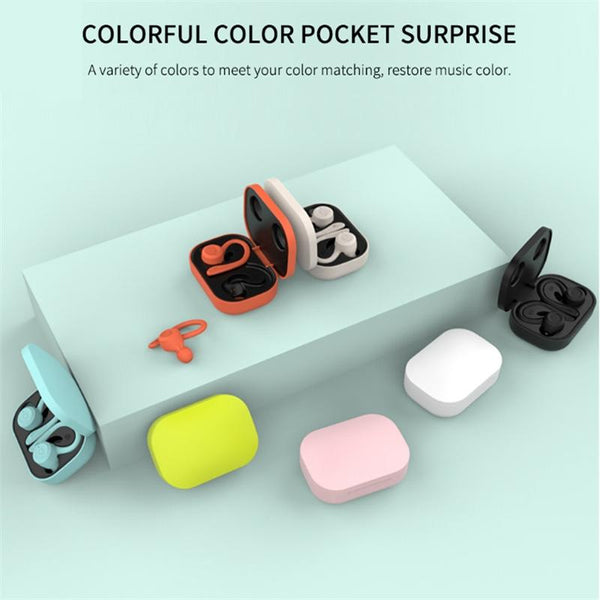 Waterproof T20 Tws Bluetooth Earphones With Charging Box And Noise Cancelling Hooks Earbuds