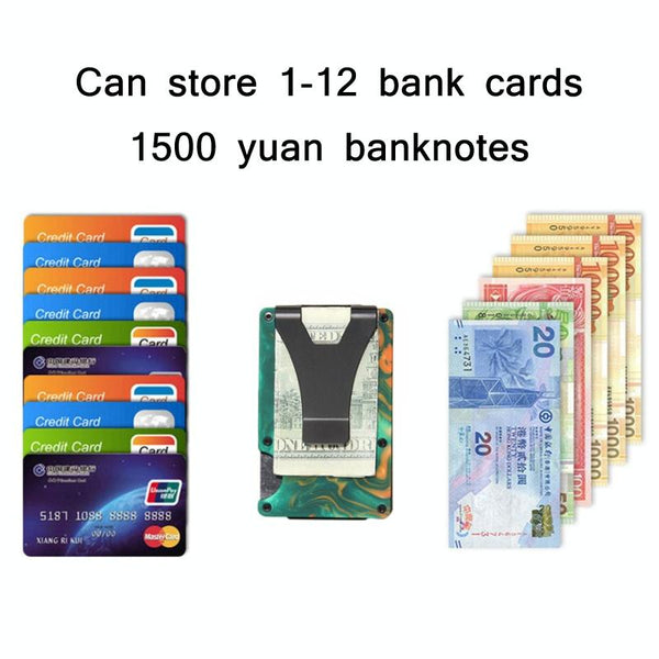 Rfid Blocking Card Holder Ultra Thin Blue Business Card Holders