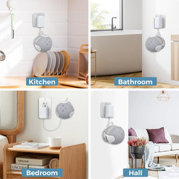 Wall Storage Stand For Amazon Echo Dot With Ahastyle Speaker Fits 4Th And 5Th Gen Black Speaker Mounts & Stands