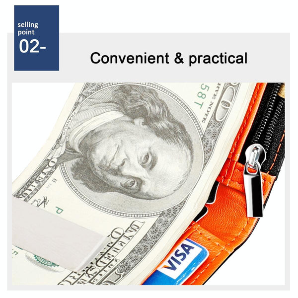 Leather Rfid Wallet With Front Pocket Black Wallets