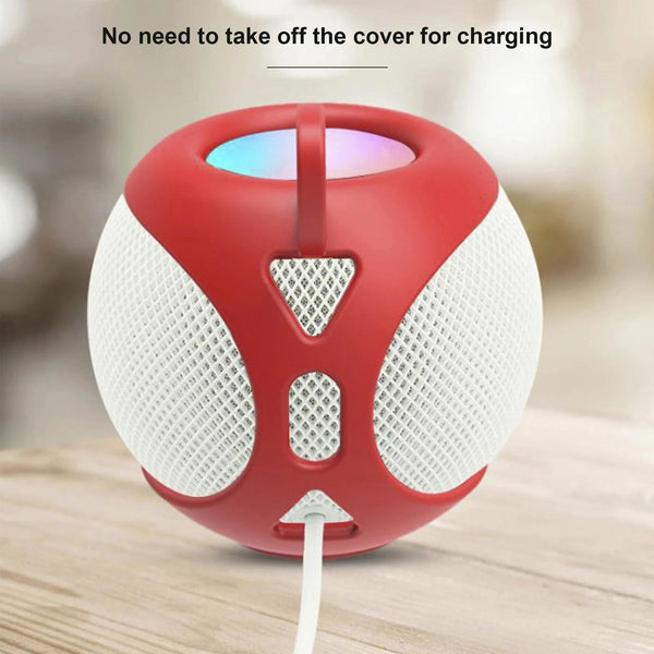 Soft Silicone Protective Cover For Apple Homepod Mini Speaker Red Cases Covers & Skins