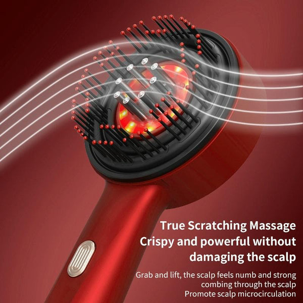 Red Light Scalp Massage Comb For Hair Growth 630Nm Liquid Care Deep Gray Other Massage