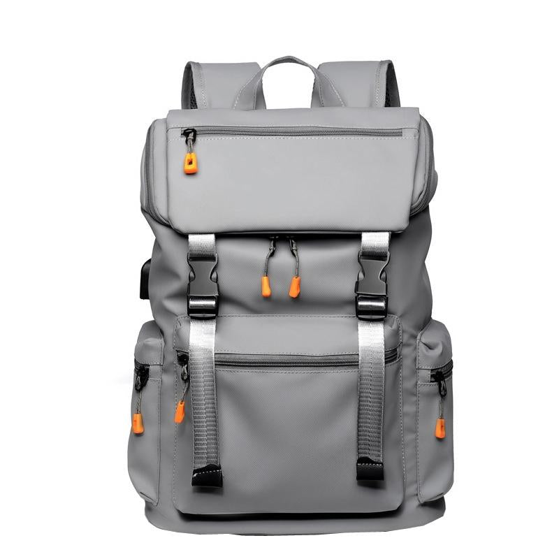 Men Business Travel Backpack Spacious And Stylish Grey Backpacks