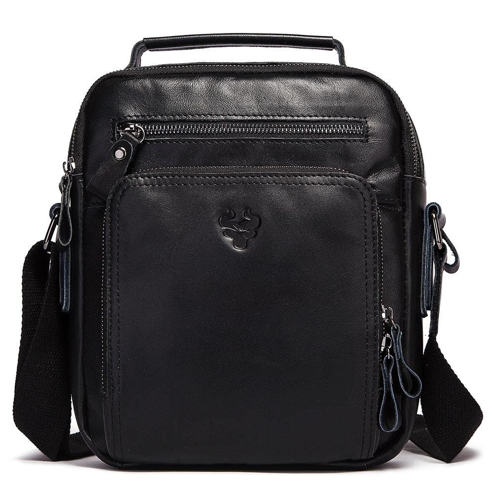Leather Men Shoulder Bag Mh573 Black Bags