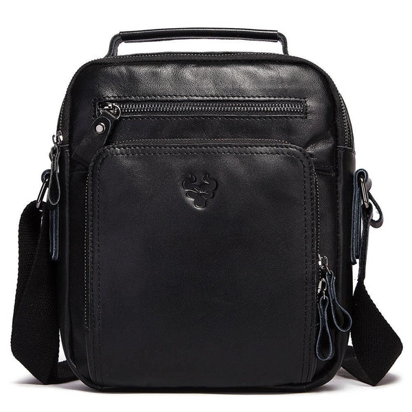 Leather Men Shoulder Bag Mh573 Black Bags