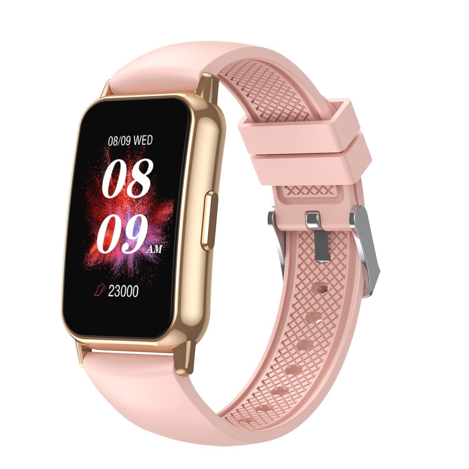 1.47 Inch Waterproof Smart Watch Heart Rate & Blood Pressure Support Pink Smart Watches