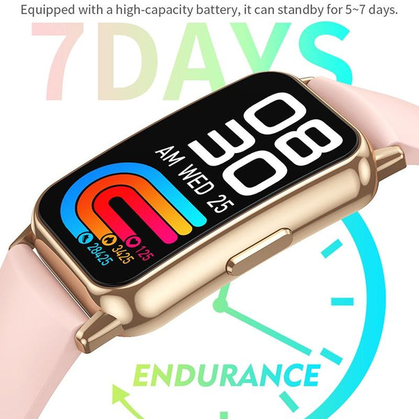 1.47 Inch Waterproof Smart Watch Heart Rate & Blood Pressure Support Pink Smart Watches