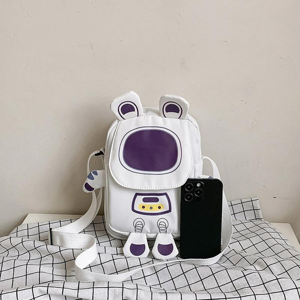 Lightweight Cartoon Crossbody Bag For Students Purple Women's Bags & Handbags