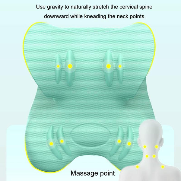 Cervical Massager Type Traction Support Pillow Blue Massagers