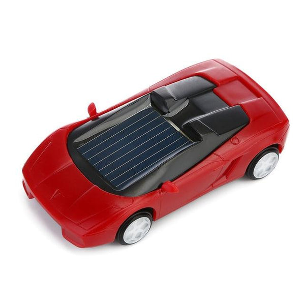 3 Piece Solar Mini Car Racer Toy For Kids Powered By The Sun Red Rc Model Vehicles