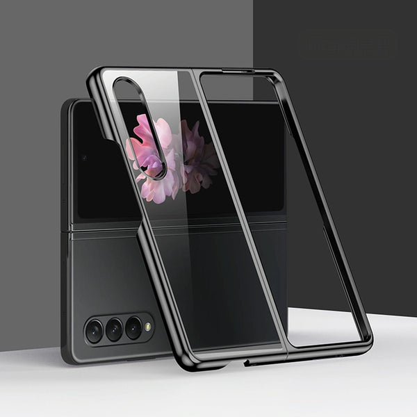 For Samsung Galaxy Z Fold4 5G Shockproof Electroplated Case Samsung Fold 4 Gold Cases Covers & Skins