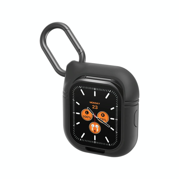 2.01 Inch Bluetooth Earphone Smart Watch With Nfc & Steel Strap Space Grey Smart Watches