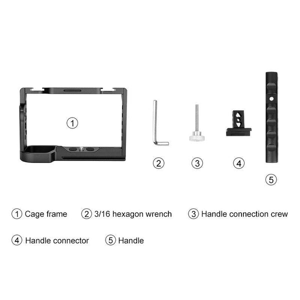 Video Camera Cage With Handle For Sony Alpha 7C Camera Cases Bags & Covers