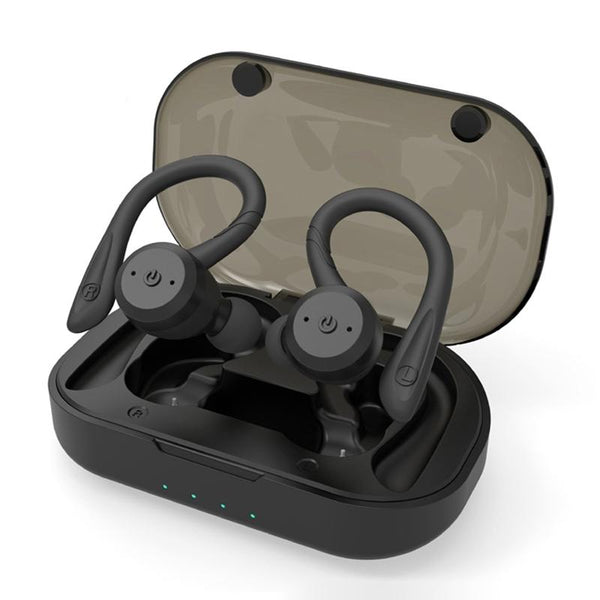 Waterproof Tws Wireless Earphones For Sports Mounted Fluorescent Green Earbuds