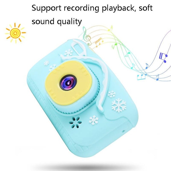 Blue Mini Children Camera With 2.0 Hd Screen V8 Digital Toy Digital Cameras