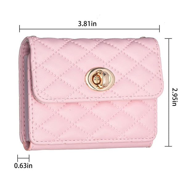 Horizontal Card Bag Mobile Phone Back Sticker With Metal Buckle Pink Cases Covers & Skins