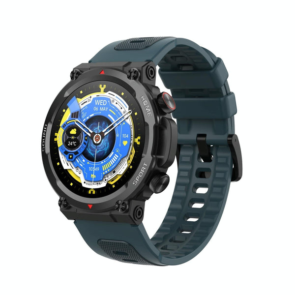 Waterproof Smart Watch With Heart Rate & Sleep Monitoring Blue Smart Watches