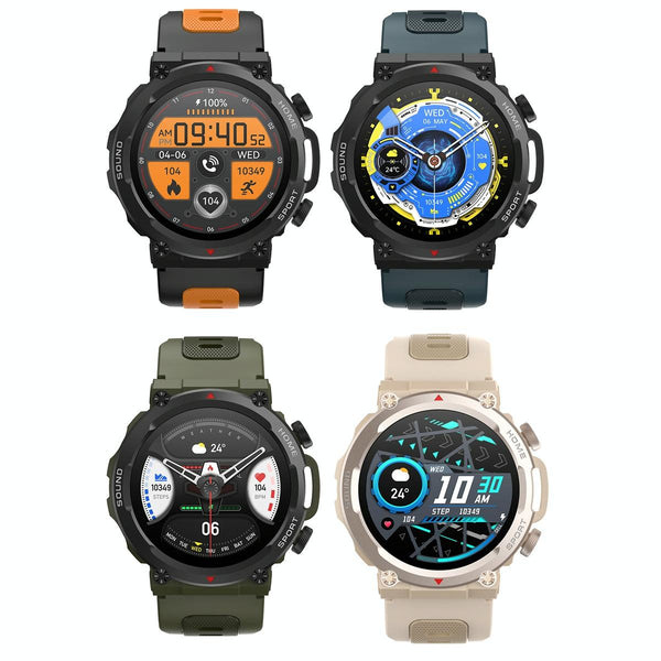 Waterproof Smart Watch With Heart Rate & Sleep Monitoring Blue Smart Watches