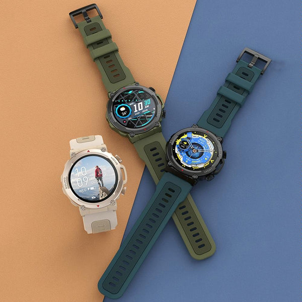 Waterproof Smart Watch With Heart Rate & Sleep Monitoring Blue Smart Watches