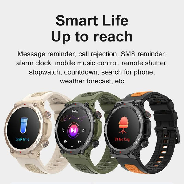 Waterproof Smart Watch With Heart Rate & Sleep Monitoring Blue Smart Watches