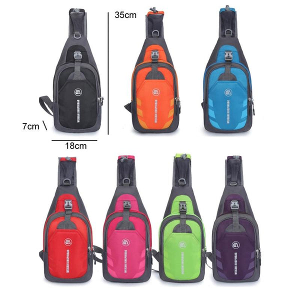 Blue Single Shoulder Mini Chest Bag For Outdoor Sports Women's Bags & Handbags