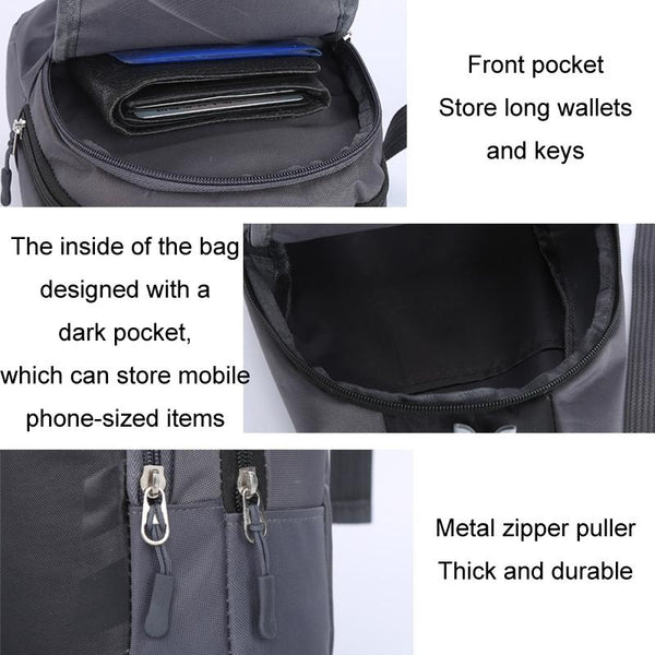 Blue Single Shoulder Mini Chest Bag For Outdoor Sports Women's Bags & Handbags