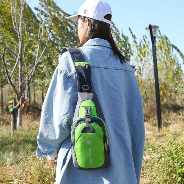 Blue Single Shoulder Mini Chest Bag For Outdoor Sports Women's Bags & Handbags