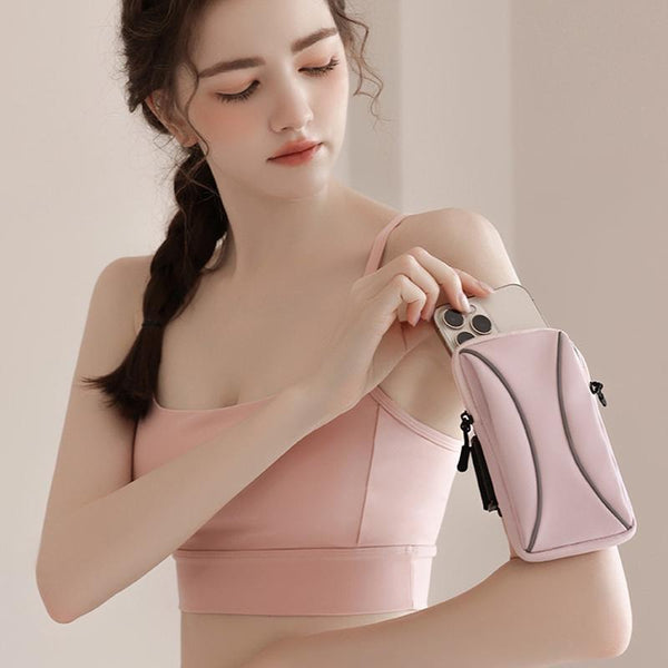 Waterproof Running Arm Bag For Mobile Phones Pouch Outdoor Activities Grey Bags