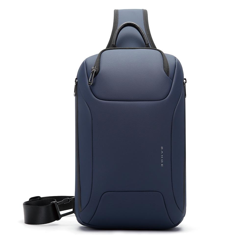 Men Chest Bag Business Shoulder Crossbody Blue Bags