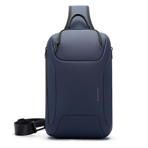 Men Chest Bag Business Shoulder Crossbody Blue Bags