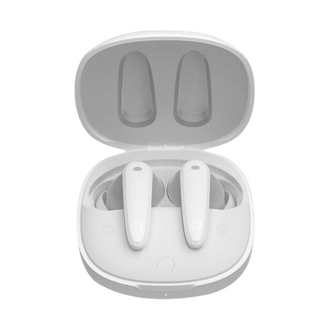 Wireless Noise Cancelling Bluetooth Music Cube White Earbuds