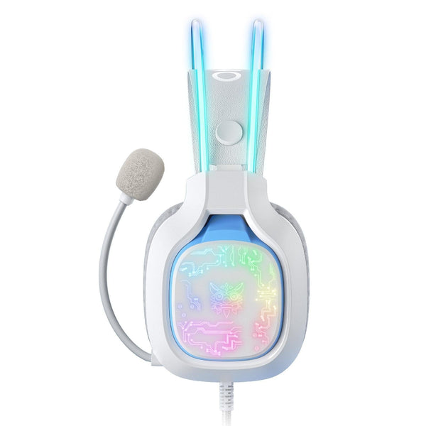 Colourful Light Gaming Headset With Mic 1.8M Cable White Headsets