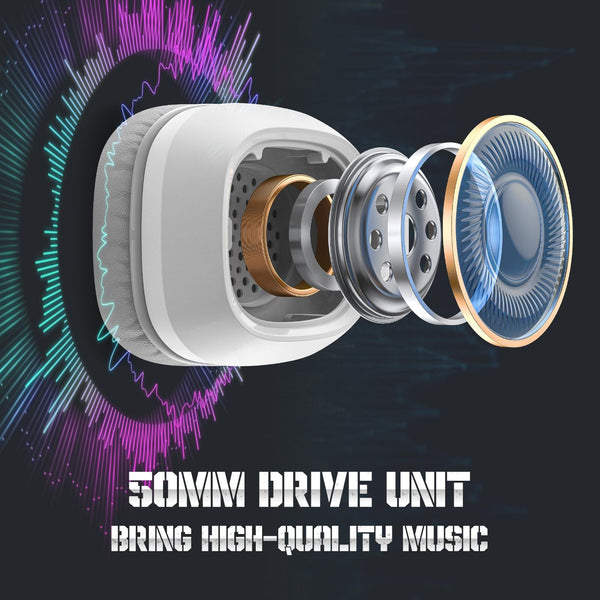 Colourful Light Gaming Headset With Mic 1.8M Cable White Headsets