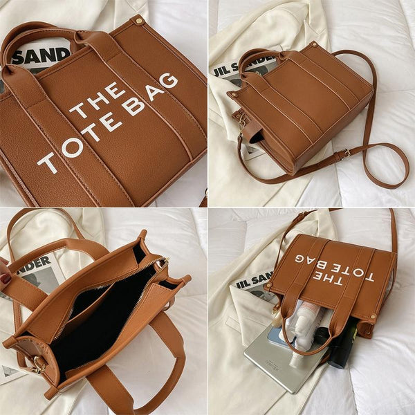 Stylish Pu Leather Crossbody Tote For Women Small Khaki Women's Bags & Handbags