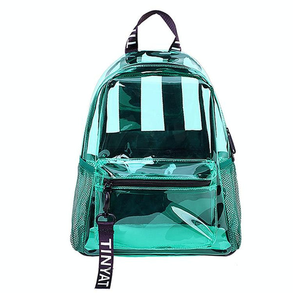 Women Waterproof Pvc Backpack Black Women Backpacks