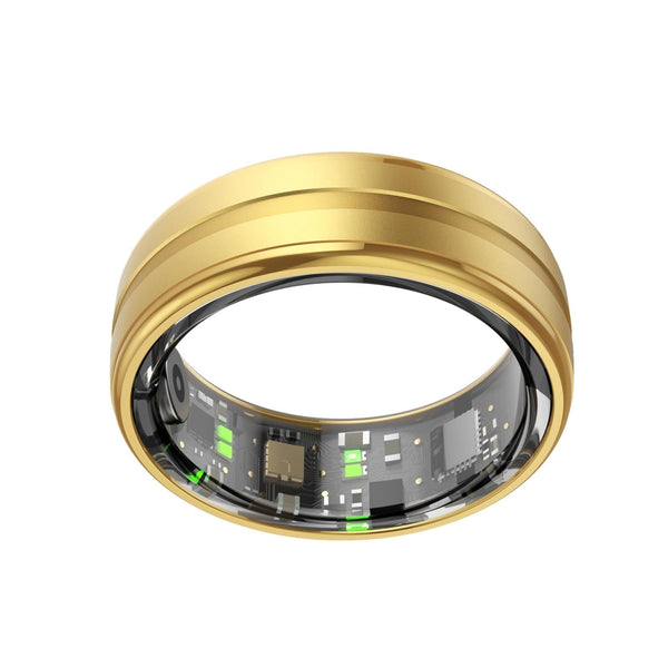 Smart Ring With Heart Rate Blood Oxygen And Sleep Monitoring Size 10 Gold Activity Trackers