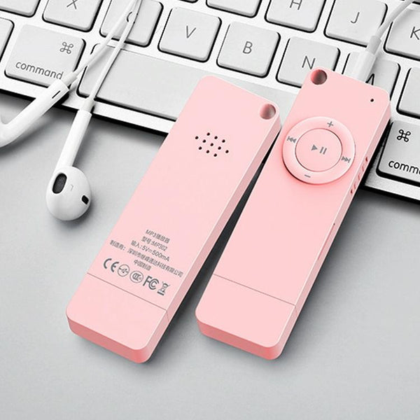 Bluetooth Mp3 Player With U Disk Design 32Gb Memory Pink Ipods & Mp3 Players