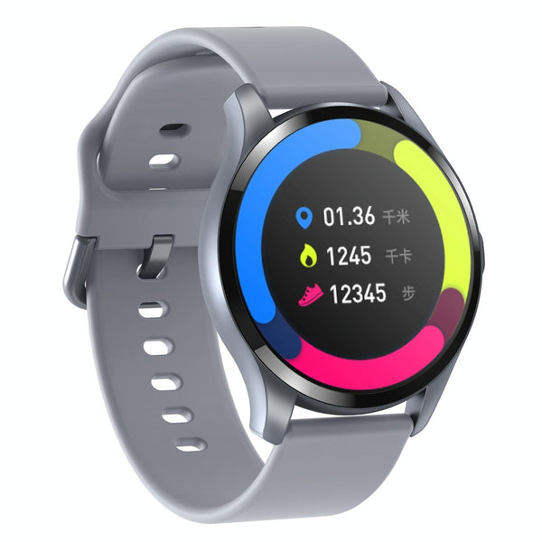 1.28 Inch Tft Colour Screen Ip67 Waterproof Smart Watch Support Body Temperature Monitoring Sleep Heart Rate Grey Smart Watches