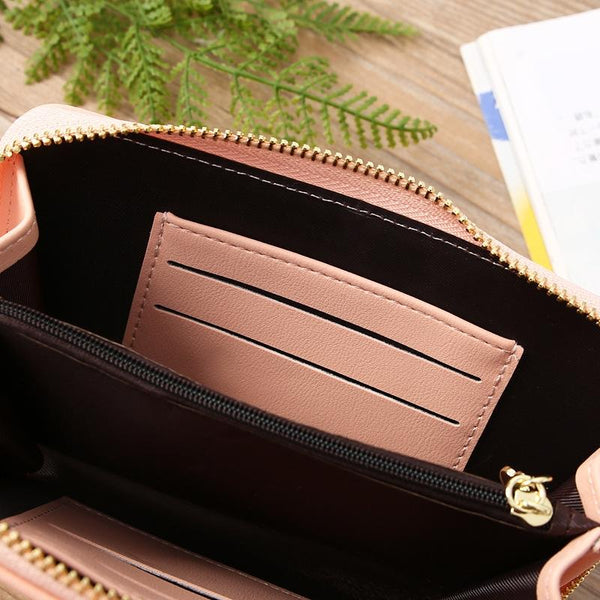 Floral Multi Card Crossbody Bag For Women Blue Women's Bags & Handbags