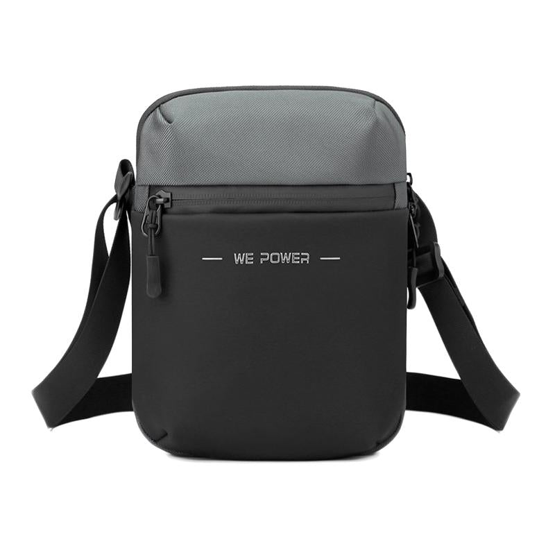 Simple Men Crossbody Bag Business Casual Shoulder Sling For Everyday Use Grey Bags
