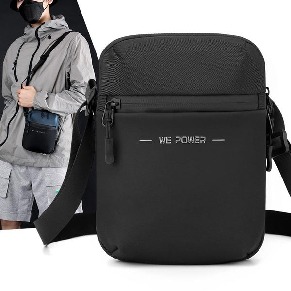 Simple Men Crossbody Bag Business Casual Shoulder Sling For Everyday Use Grey Bags