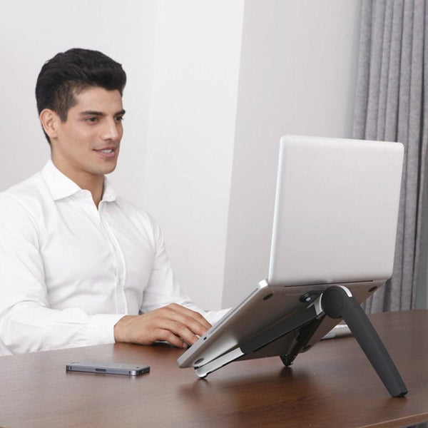 Laptop And Tablet Stand Foldable White Mounts Stands & Holders