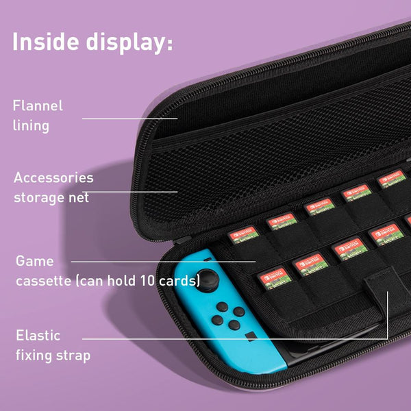 For Nintendo Switch Storage Bag With Dragon Claw Pattern Green Bags Skins & Travel Cases