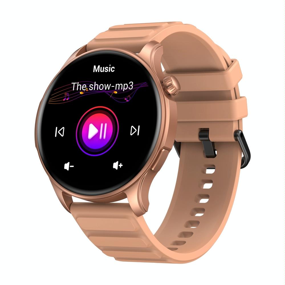 1.43 Inch Bt5.2 Fitness Smart Watch With Health Monitor Gold Smart Watches