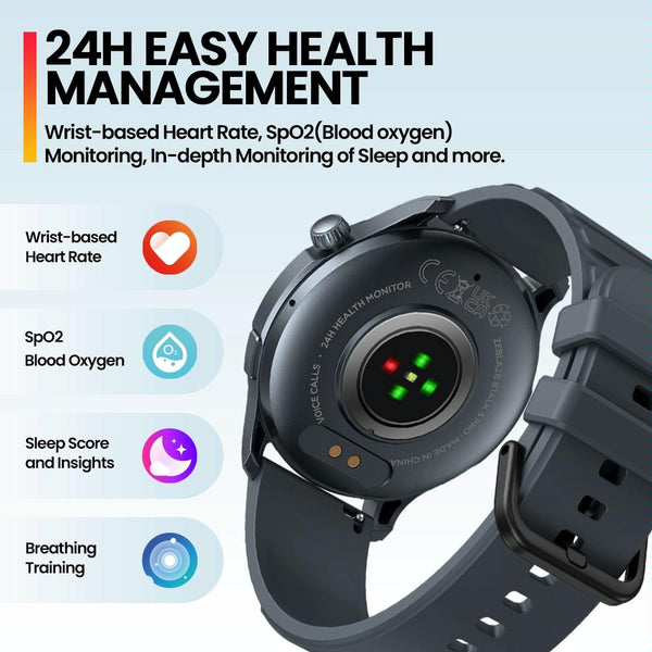 1.43 Inch Bt5.2 Fitness Smart Watch With Health Monitor Gold Smart Watches