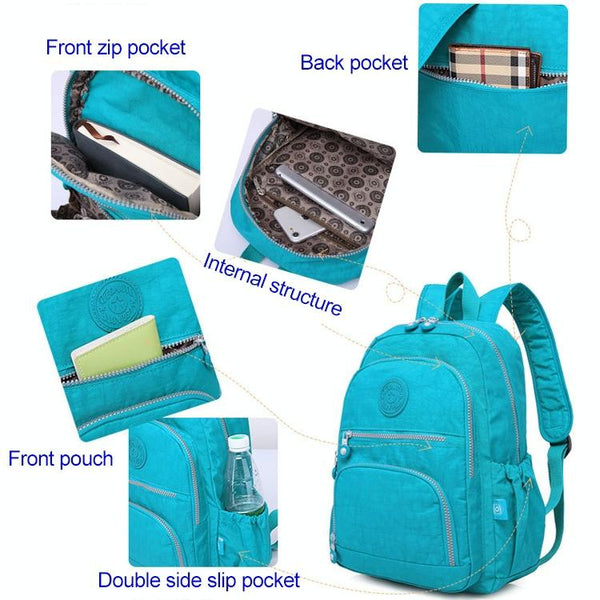 Versatile Teen Backpack For School & Travel 27X13x37cm Red Backpacks & Bags