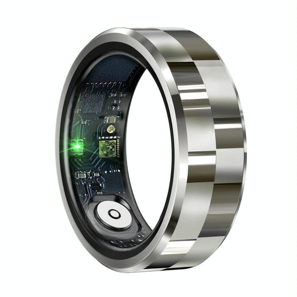Smart Ring With Health Monitoring Gesture Control And Somatosensory Games Size 9 Silver Activity Trackers